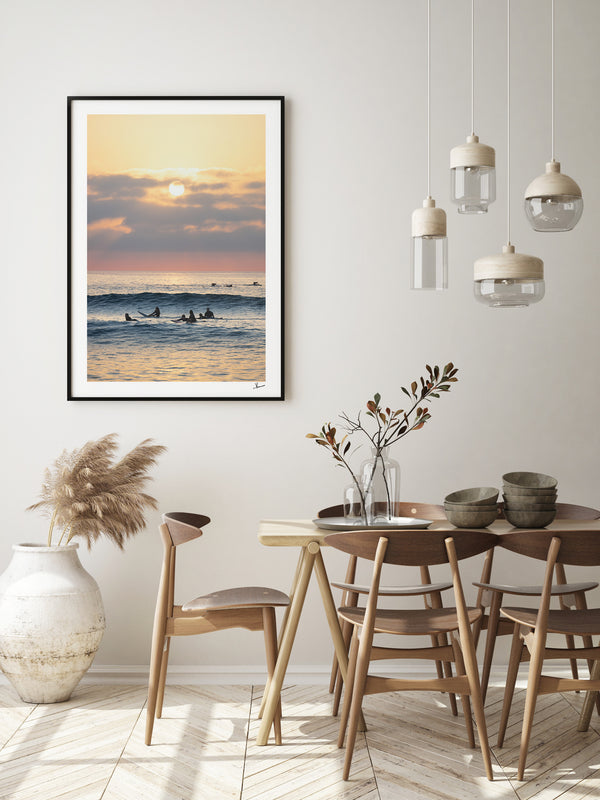 Where the day begins - Bondi Beach Wall Art Print