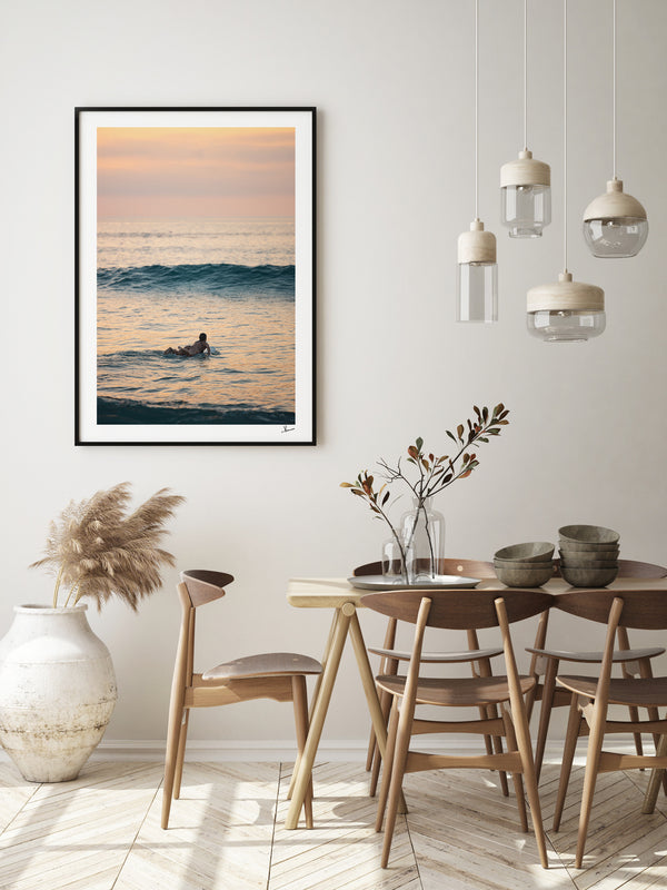 Quiet Paddle - Bondi Beach Wall Art Print