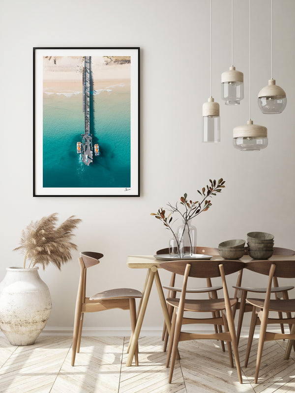 Moreton Jetty 01 - Moreton Island Wall Art Print