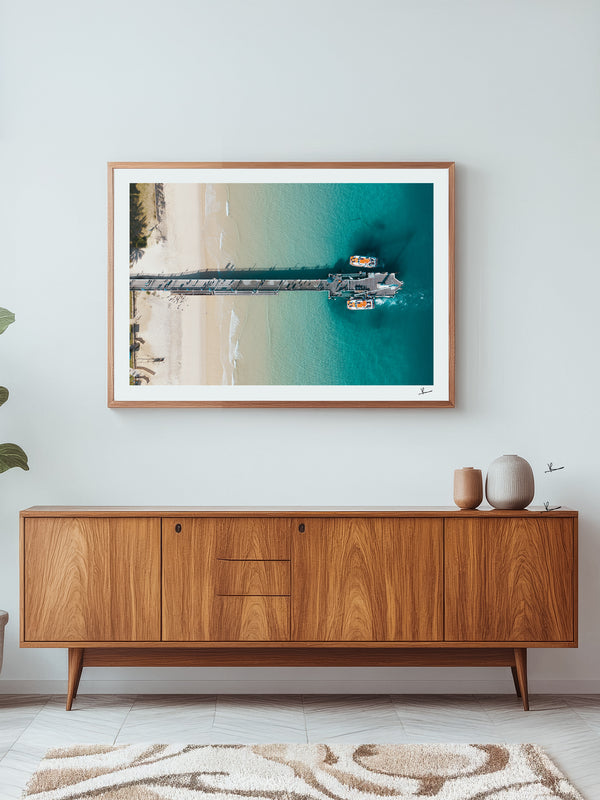 Moreton Jetty 02 - Moreton Island Wall Art Print
