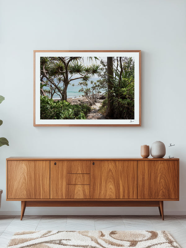 Down Pandanus Lane – Noosa National Park Wall Art Print