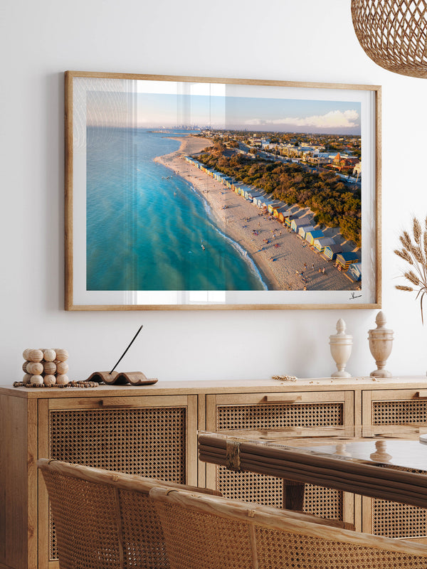 Brighton Bathing Boxes 02 - Wall Art Print