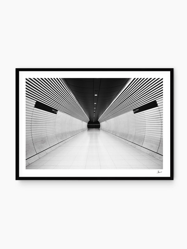 Gadigal Station 01 - Sydney — wall art print in Classic Black frame · Australia Unseen