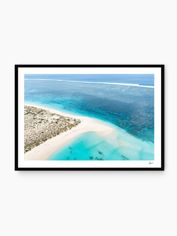 Turquoise Bay — wall art print in Classic Black frame · Australia Unseen