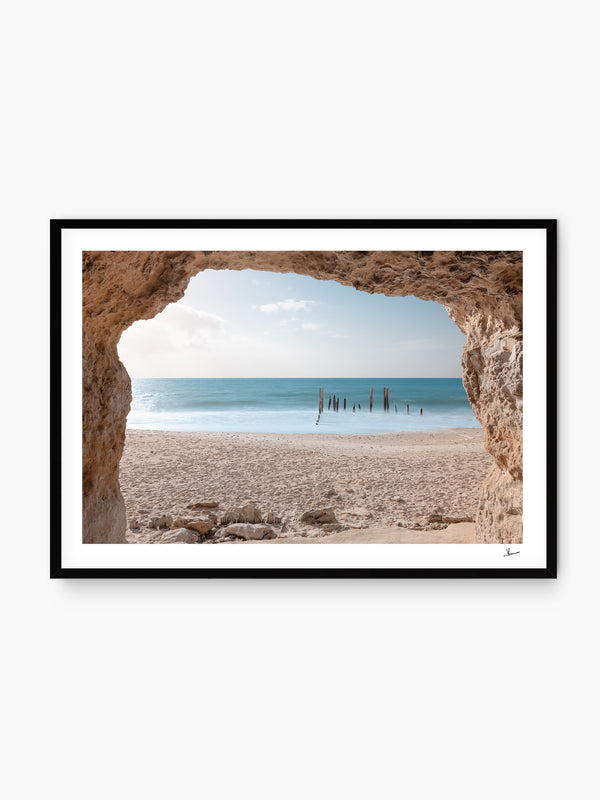 Port Willunga Jetty Pylons 01 – South Australia Wall Art Print