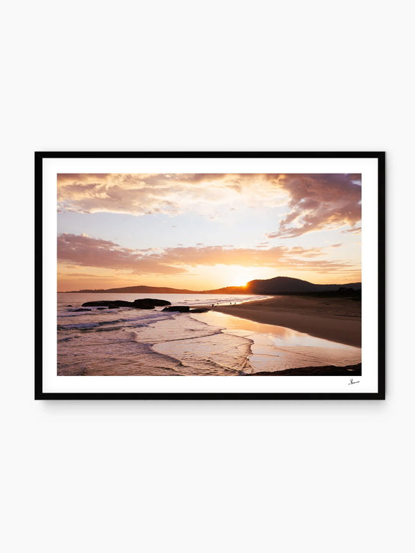 Trial Bay Front Beach Sunrise 01 (South West Rocks) - Wall Art Print
