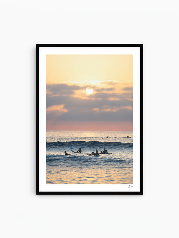 Where the day begins - Bondi Beach Wall Art Print