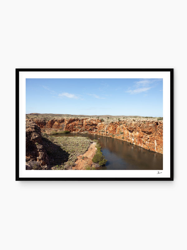 Yardie Creek — wall art print in Classic Black frame · Australia Unseen