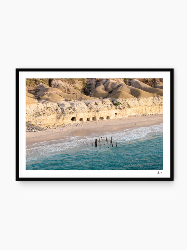 Port Willunga Jetty Pylons 04 – South Australia Wall Art Print