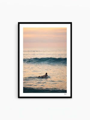 Quiet Paddle - Bondi Beach, Sydney — surf sunrise wall art print by Vincent Rommelaere · Australia Unseen
