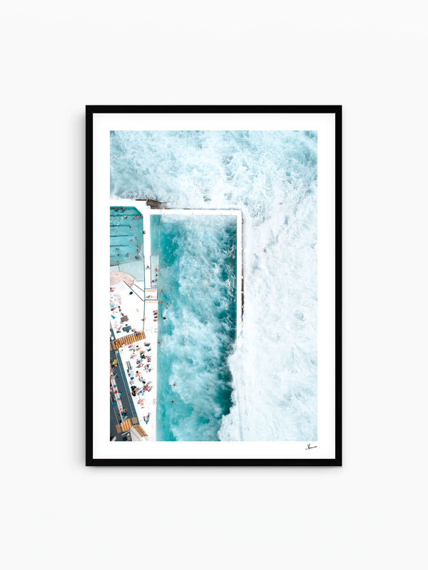 Bondi Icebergs Wipe Out 02 - Wall Art Print