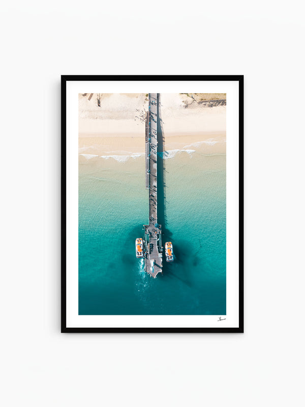 Moreton Jetty 01 - Moreton Island Wall Art Print
