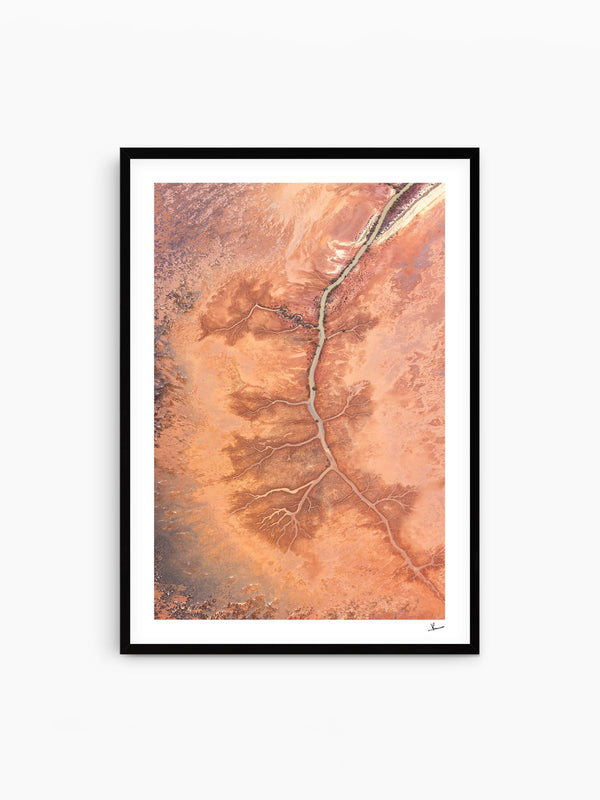 Desert Spine - Limited Edition — wall art print in Classic Black frame · Australia Unseen