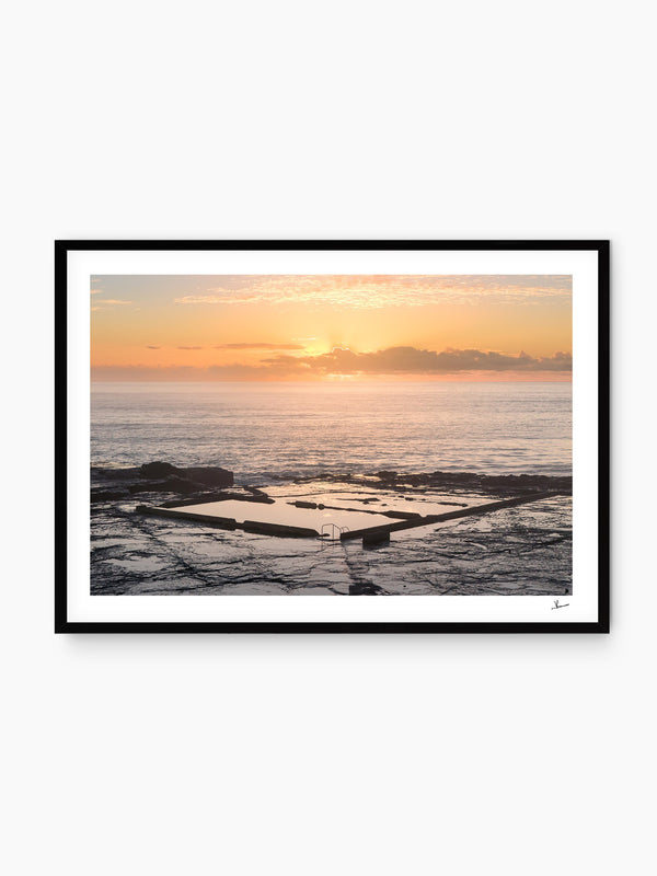 Werri Beach Pool — wall art print in Classic Black frame · Australia Unseen
