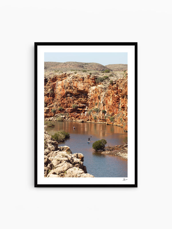 Yardie Creek — wall art print in Classic Black frame · Australia Unseen