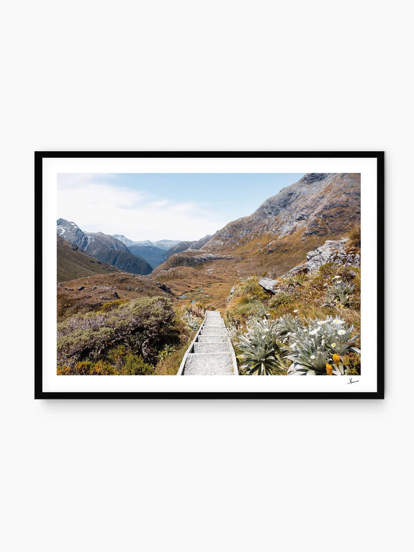 Down the Routeburn Valley – New Zealand Wall Art Print