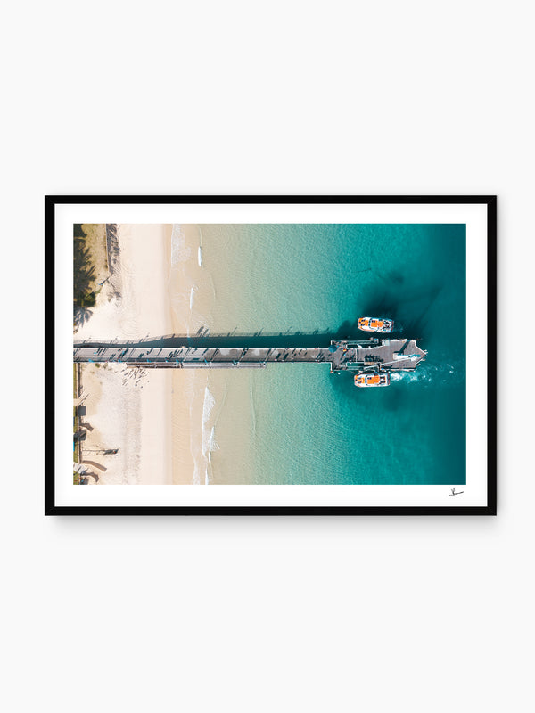 Moreton Jetty 02 - Moreton Island Wall Art Print