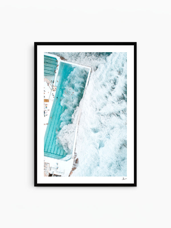 Bondi Icebergs Wipe Out 05 - Wall Art Print