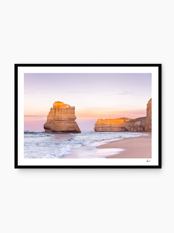 Gibson Steps 03 - Great Ocean Road — wall art print in Classic Black frame · Australia Unseen