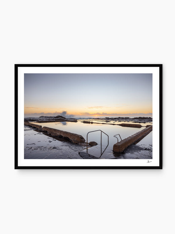 Werri Beach Pool — wall art print in Classic Black frame · Australia Unseen
