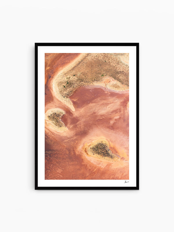 Salt Islands — wall art print in Classic Black frame · Australia Unseen