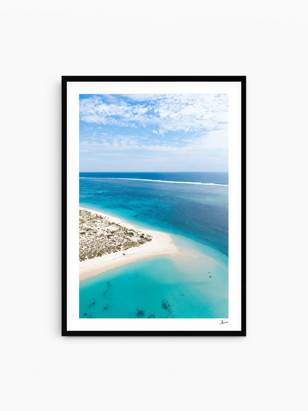 Turquoise Bay — wall art print in Classic Black frame · Australia Unseen