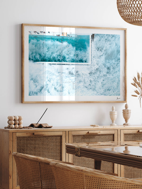 Bondi Icebergs Wipe Out 03 - Wall Art Print