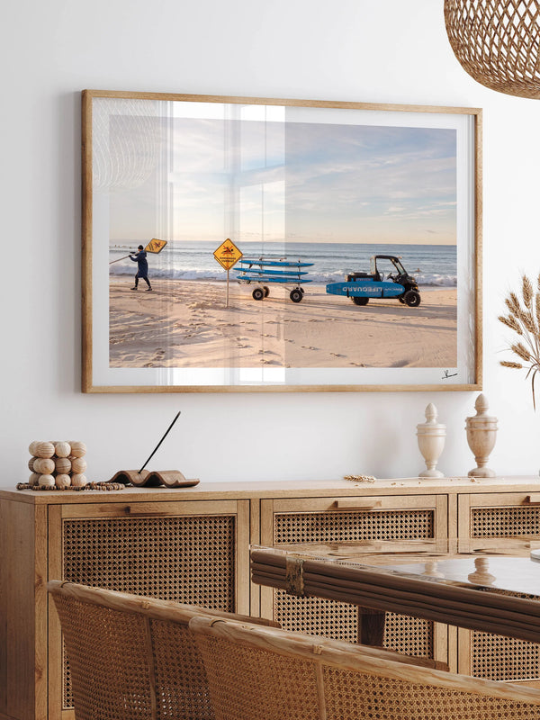 Setting Up - Bondi Beach Wall Art Print