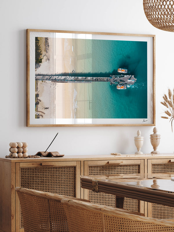 Moreton Jetty 02 - Moreton Island Wall Art Print