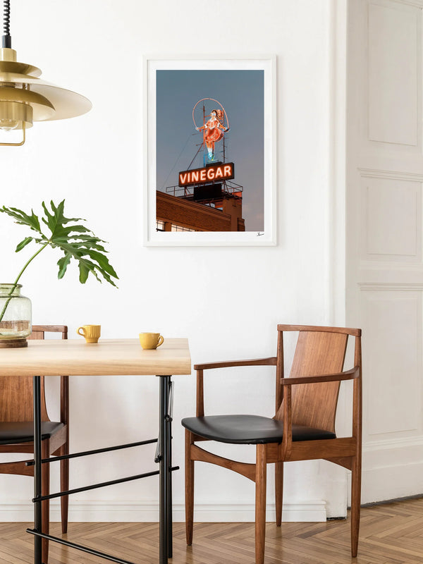 The Skipping Girl (Vinegar Sign) - Melbourne Wall Art Print
