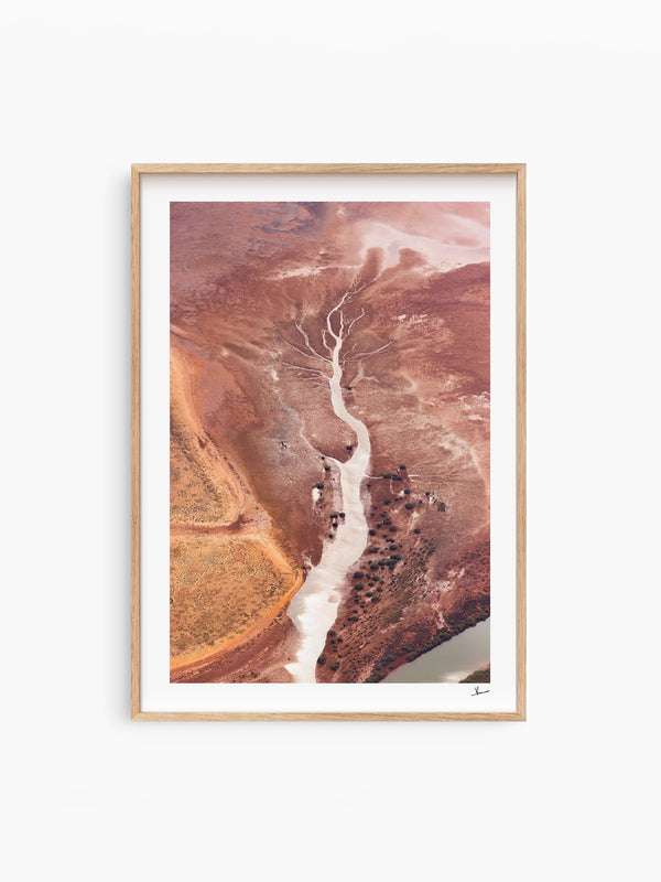 Dry Lightning - Limited Edition — wall art print in Classic Raw Wood frame · Australia Unseen