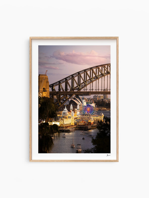 Luna Park 02 - Rainbow Ferris Wheel - Wall Art Print