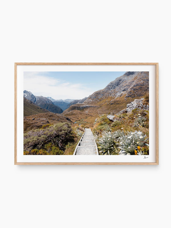Down the Routeburn Valley – New Zealand Wall Art Print