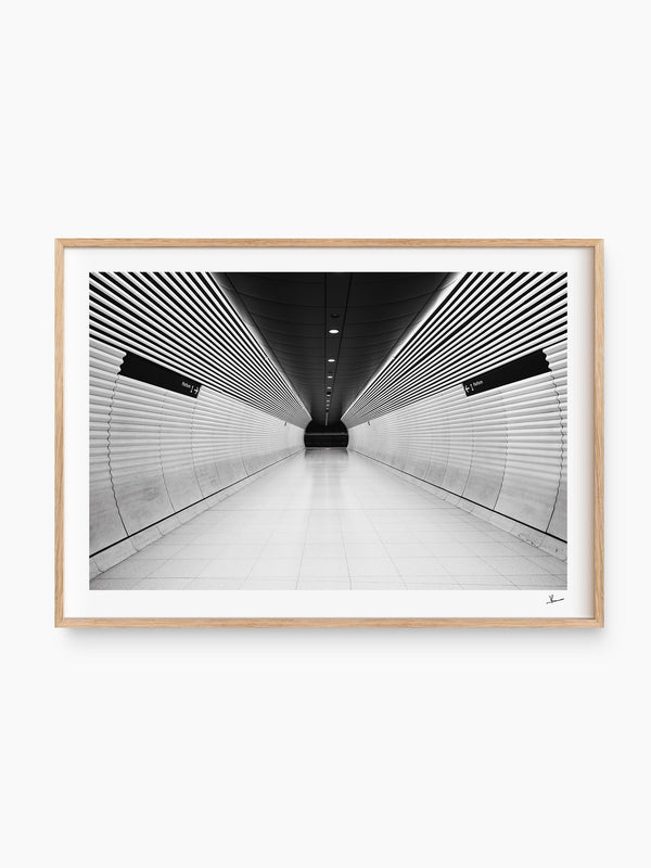 Gadigal Station 01 - Sydney — wall art print in Classic Raw Wood frame · Australia Unseen