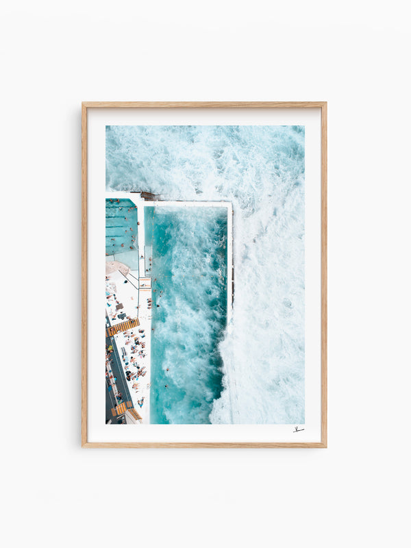 Bondi Icebergs Wipe Out 02 - Wall Art Print