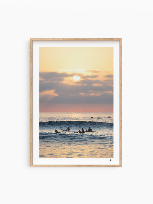 Where the day begins - Bondi Beach Wall Art Print