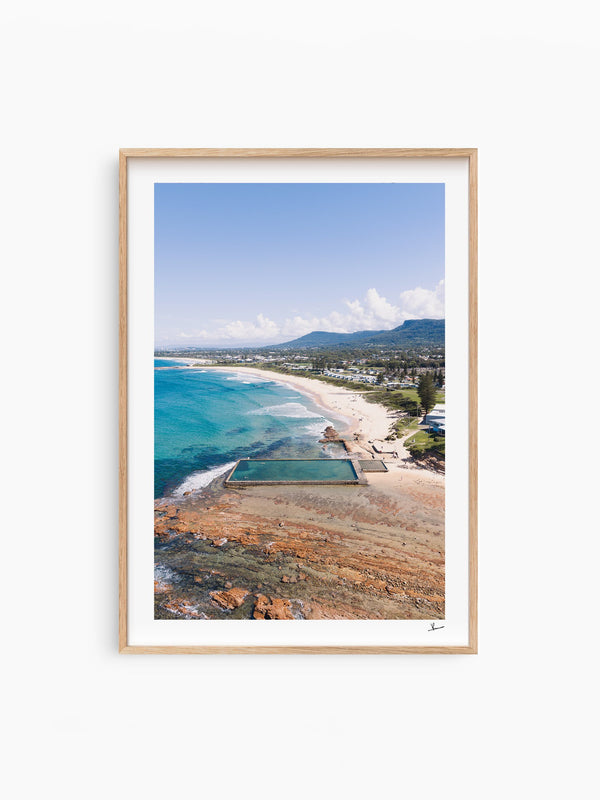 Bulli Rock Pool 01 - New South Wales — wall art print in Classic Raw Wood frame · Australia Unseen