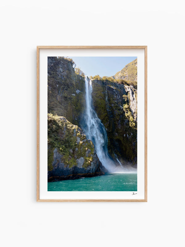 Stirling Falls 02 – Milford Sound New Zealand Wall Art Print