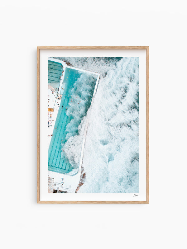 Bondi Icebergs Wipe Out 05 - Wall Art Print