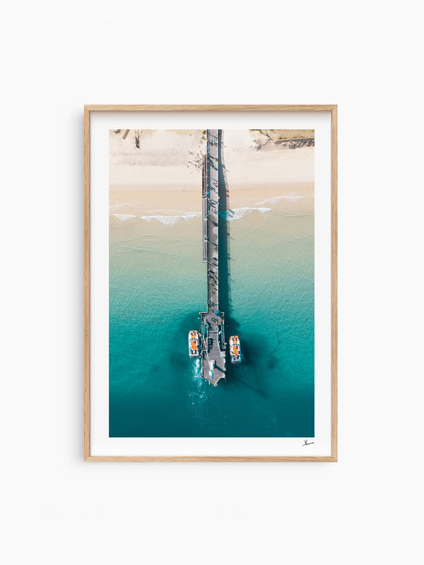 Moreton Jetty 01 - Moreton Island Wall Art Print