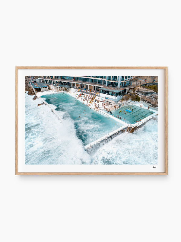 Bondi Icebergs Wipe Out 01 - Bondi Beach Wall Art Print