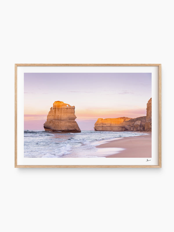 Gibson Steps 03 - Great Ocean Road — wall art print in Classic Raw Wood frame · Australia Unseen