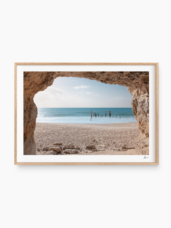 Port Willunga Jetty Pylons 01 – South Australia Wall Art Print