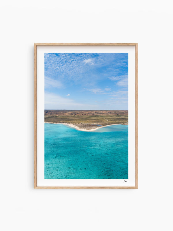 Sandy Bay — wall art print in Classic Raw Wood frame · Australia Unseen