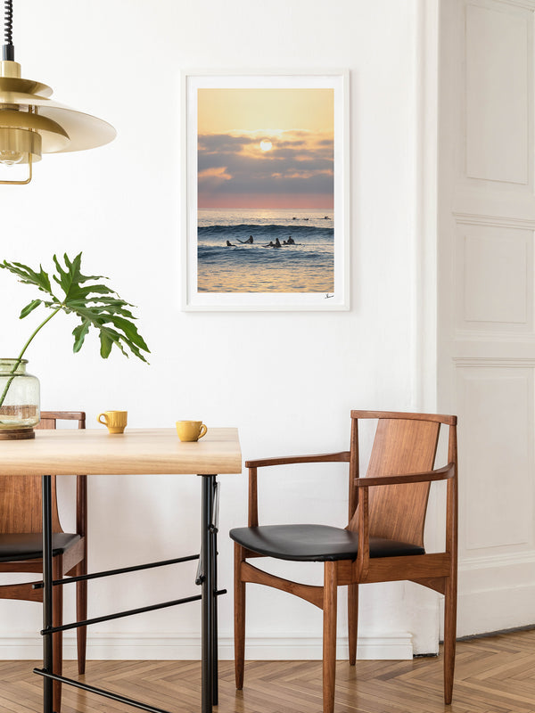 Where the day begins - Bondi Beach Wall Art Print