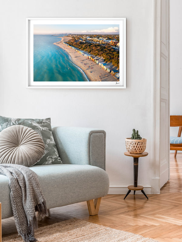 Brighton Bathing Boxes 02 - Wall Art Print