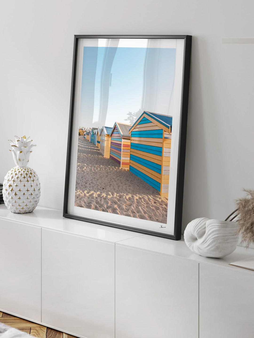 Brighton Bathing Boxes 04 - Wall Art Print