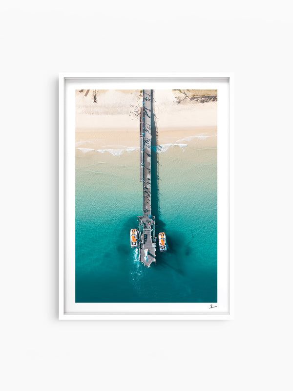 Moreton Jetty 01 - Moreton Island Wall Art Print