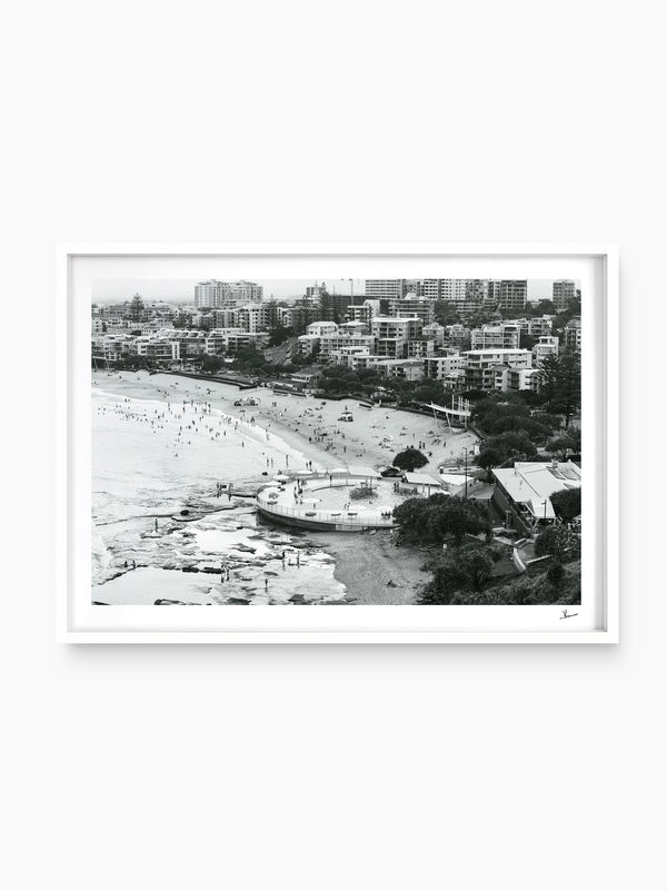 Kings Beach Black & White – Sunshine Coast Wall Art