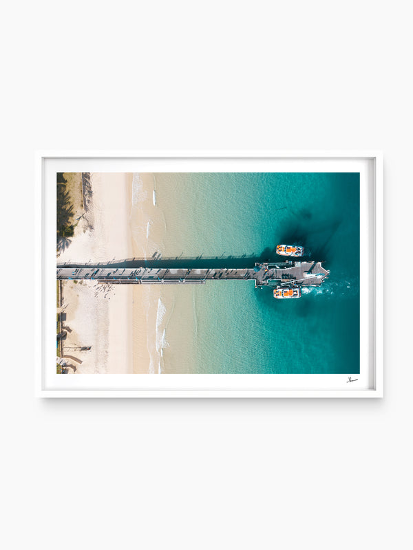 Moreton Jetty 02 - Moreton Island Wall Art Print